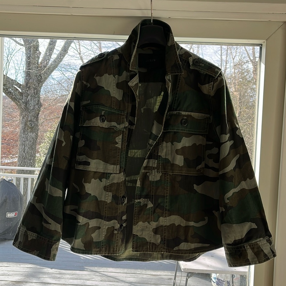 jcrew camo light jacket